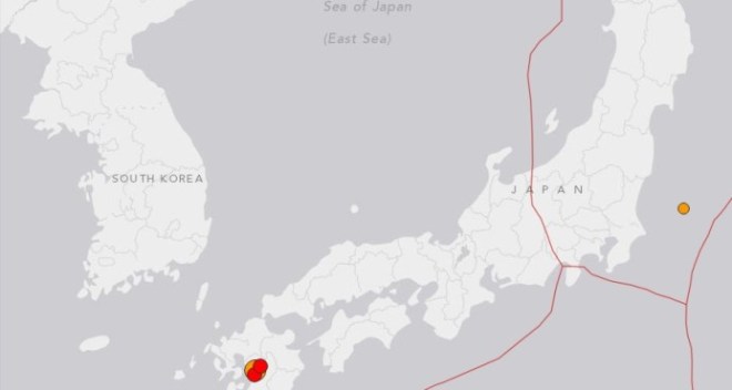 segundo temblor en Japón
